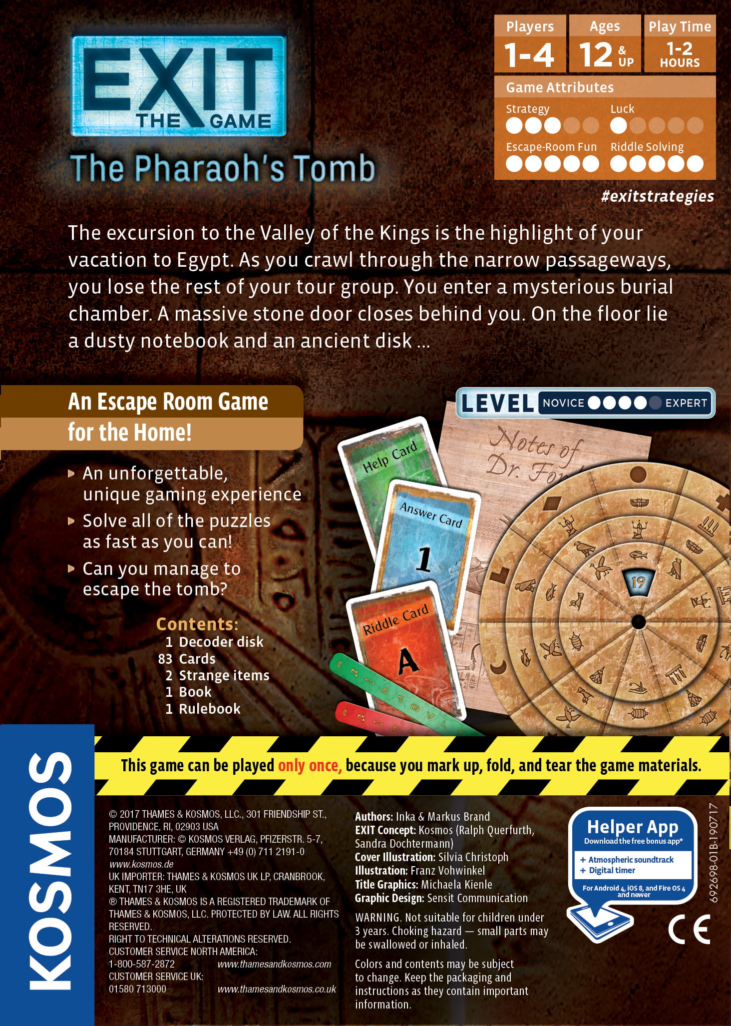 Exit the Game : The Pharaohs Tomb